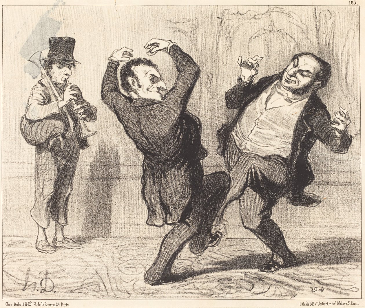 An ihre Größe an das Ufer der Seine gebunden... von Honoré Daumier
