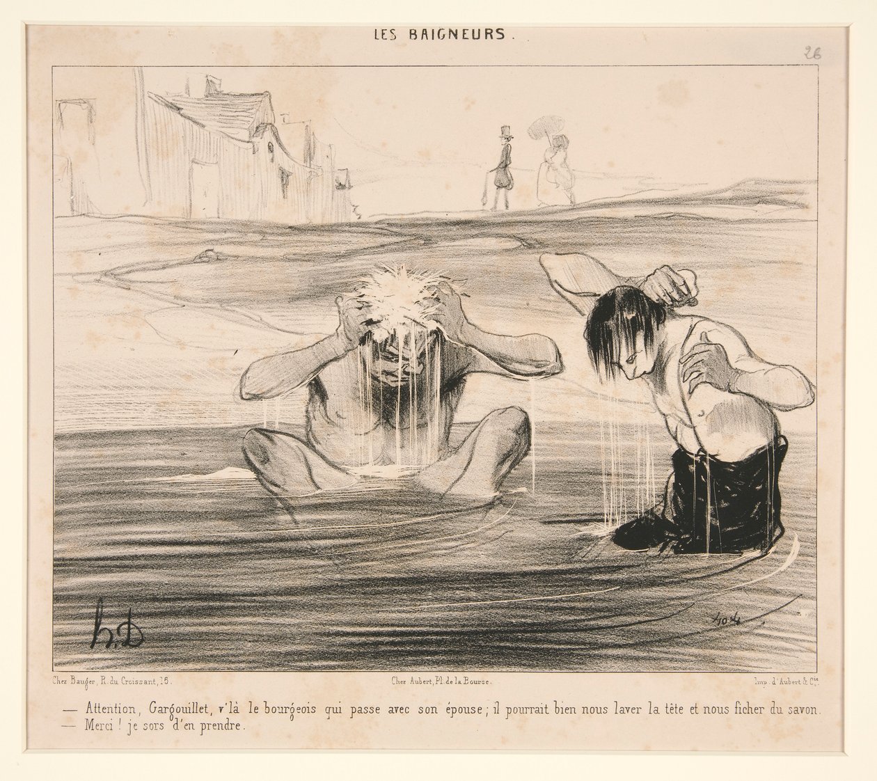 Achtung, Gargouillet, v von Honoré Daumier