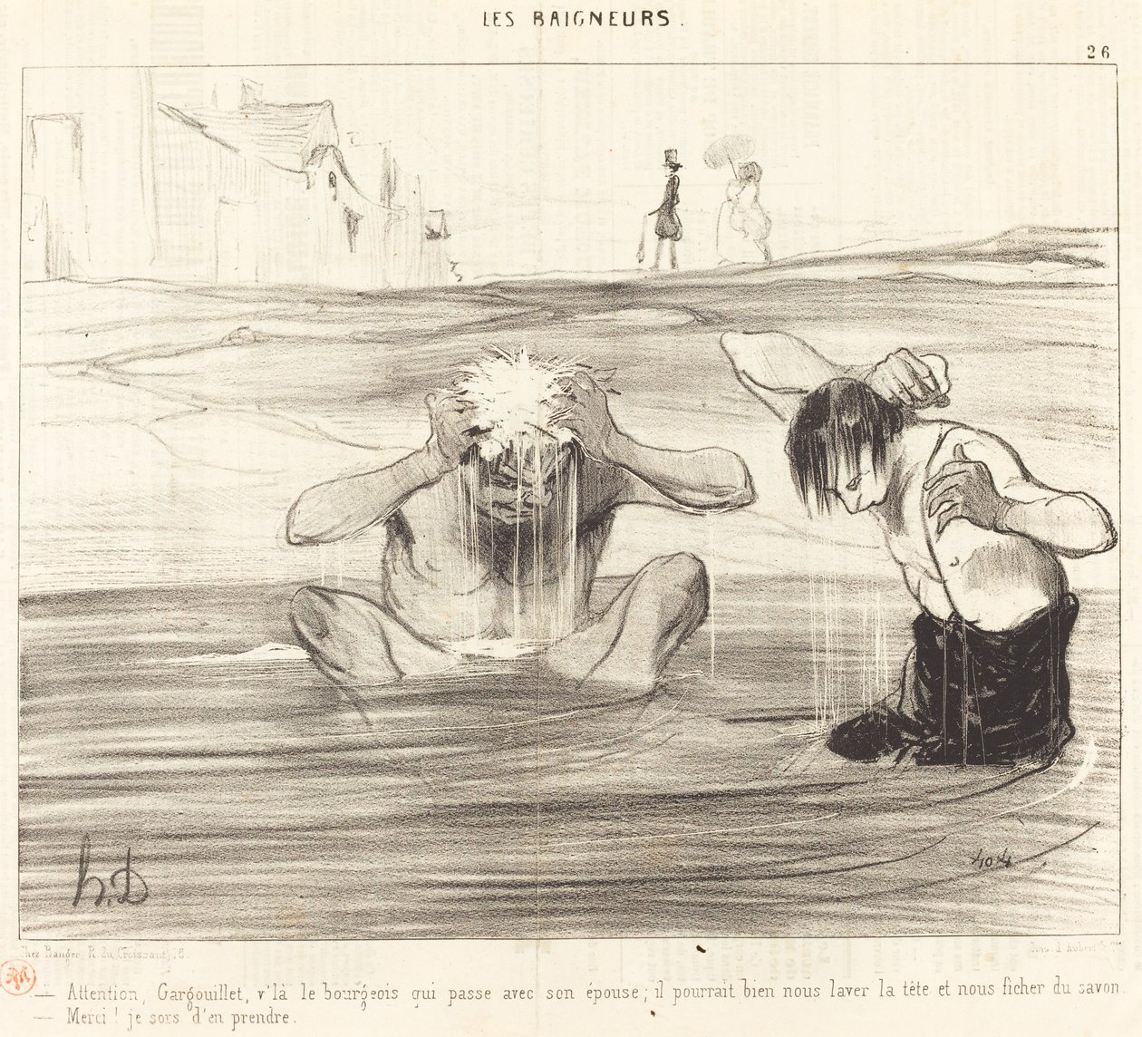 Achtung, Gargouillet, da kommt der Bürger vorbei... von Honoré Daumier