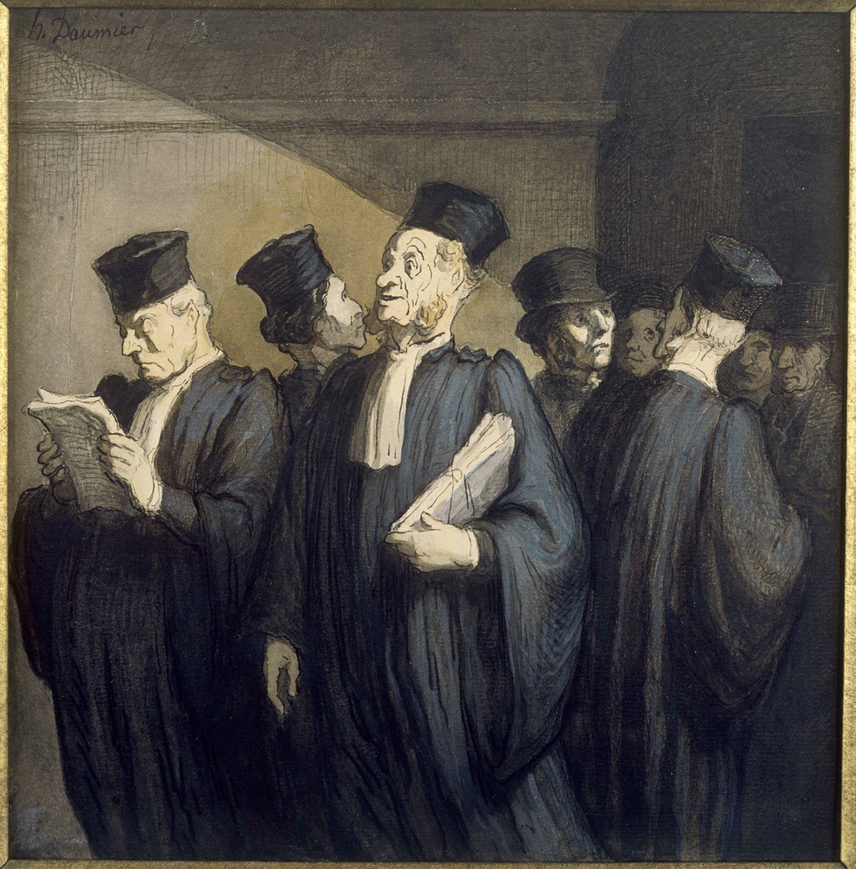 Vor der Audienz von Honoré Daumier
