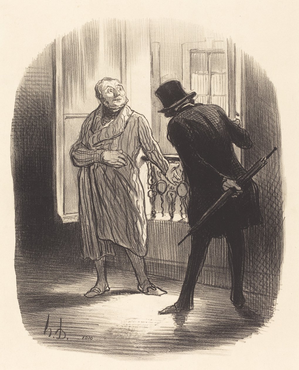 Diese Unterkunft ist etwas teuer für den Place Royale... von Honoré Daumier