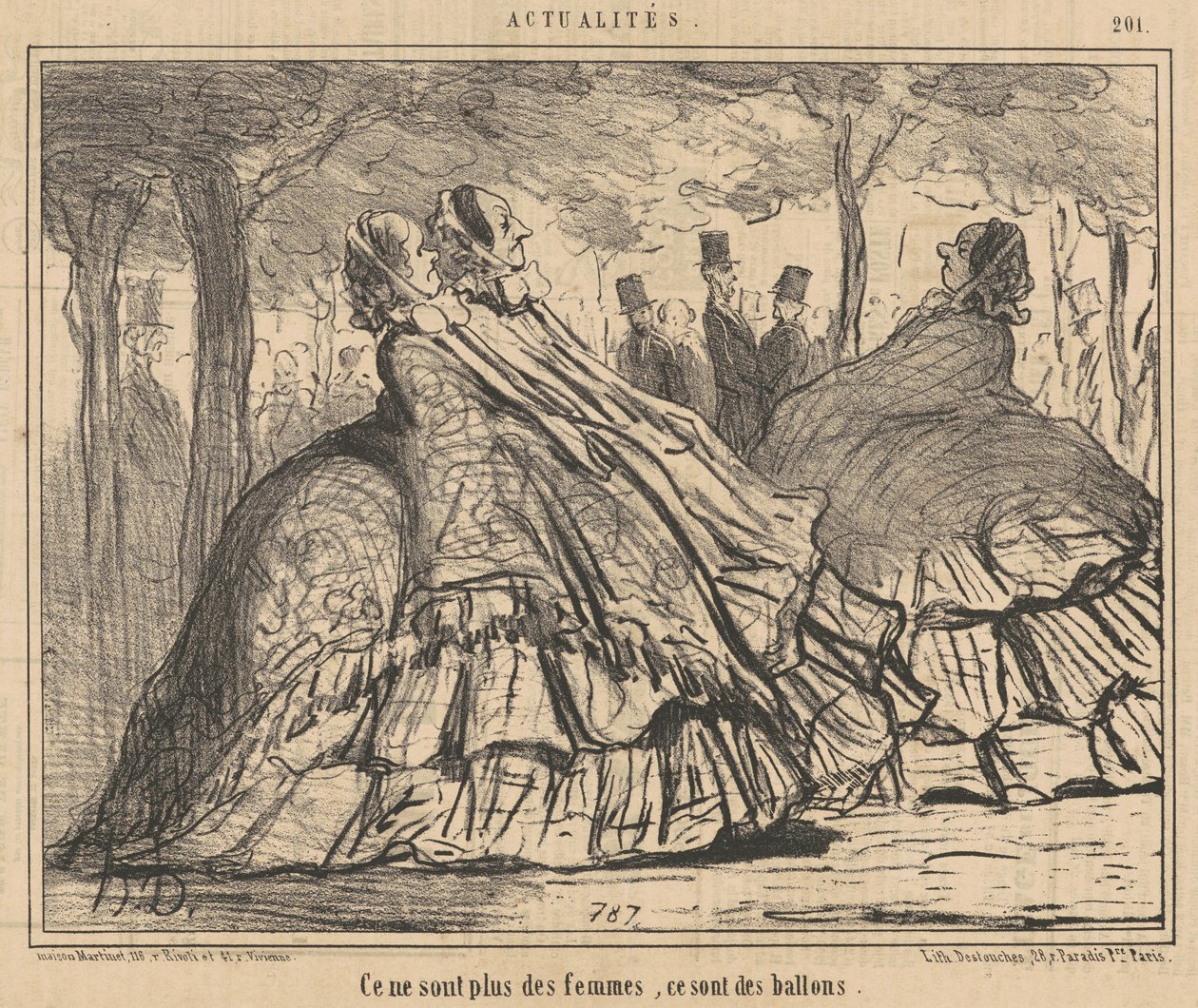 Das sind keine Frauen mehr, das sind Ballons von Honoré Daumier