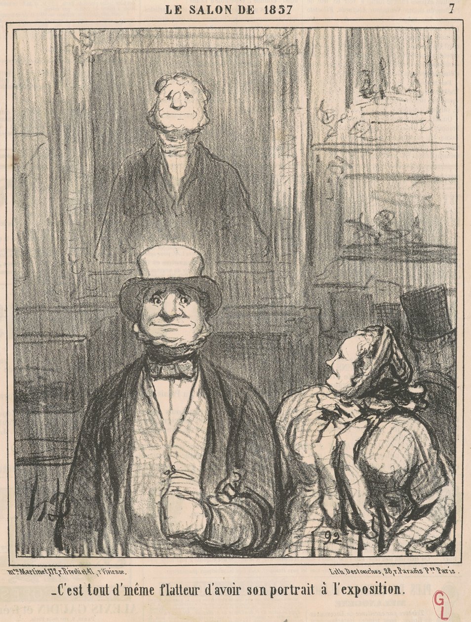 Es ist trotzdem schmeichelhaft, dass ... von Honoré Daumier