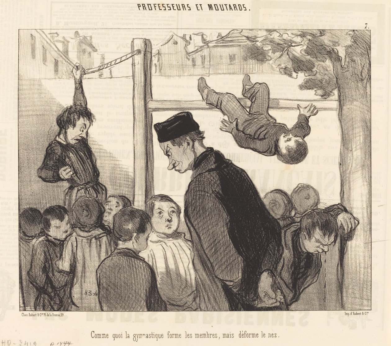 Wie Gymnastik die Glieder formt von Honoré Daumier