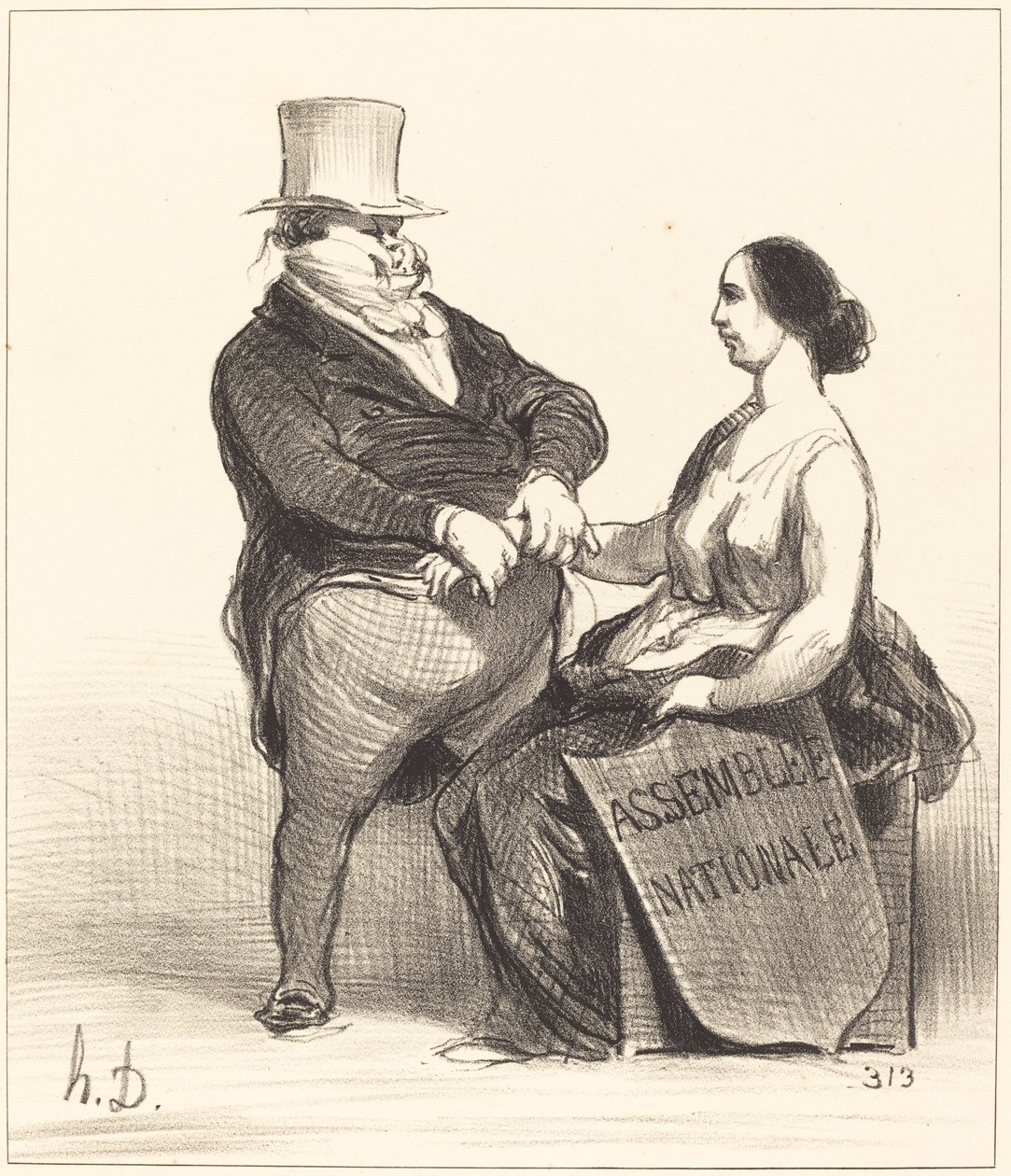 Doktor... ich bin nicht so krank... von Honoré Daumier