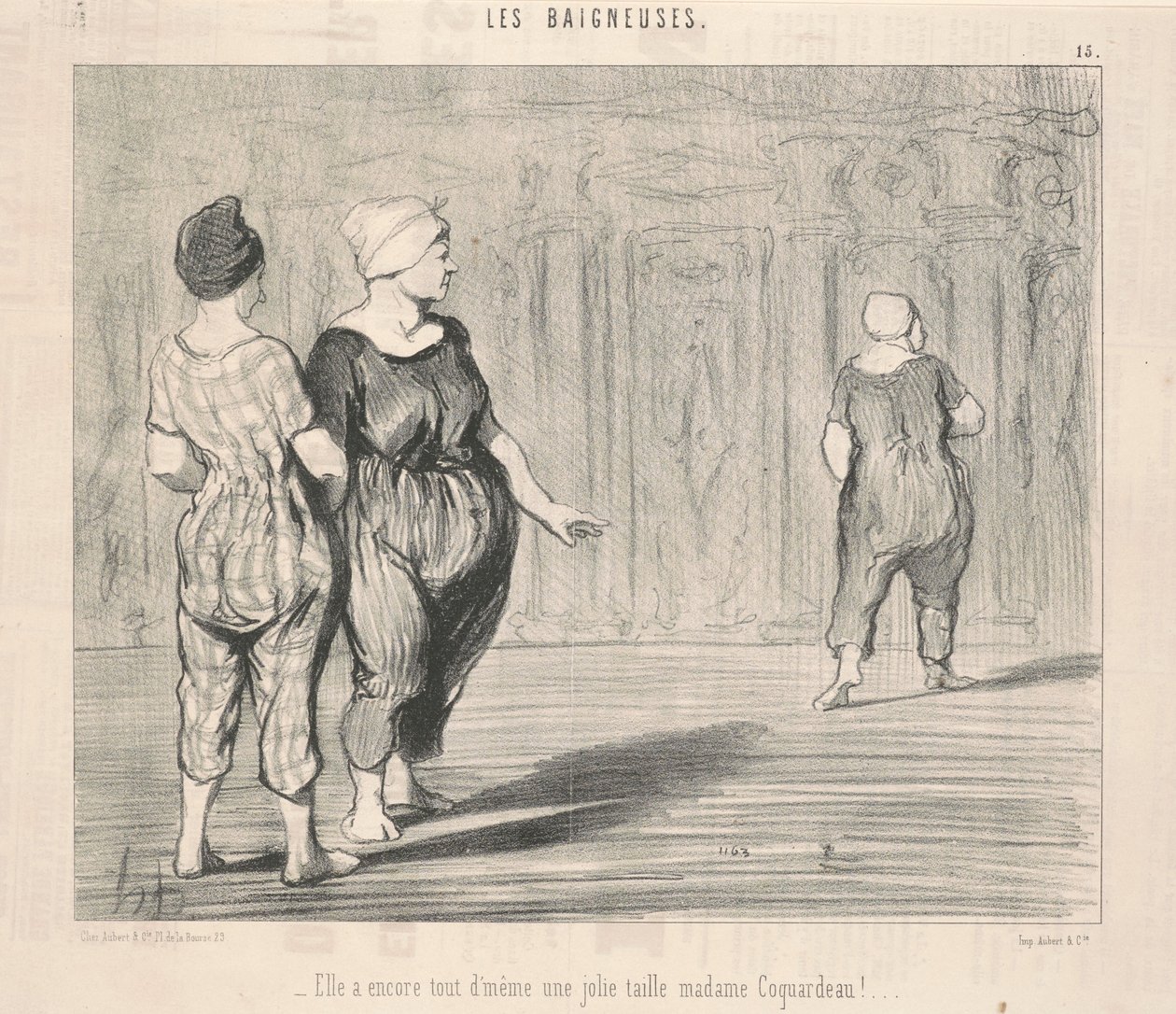 Elle a encore ... une jolie taille Madame Coquardeau! von Honoré Daumier