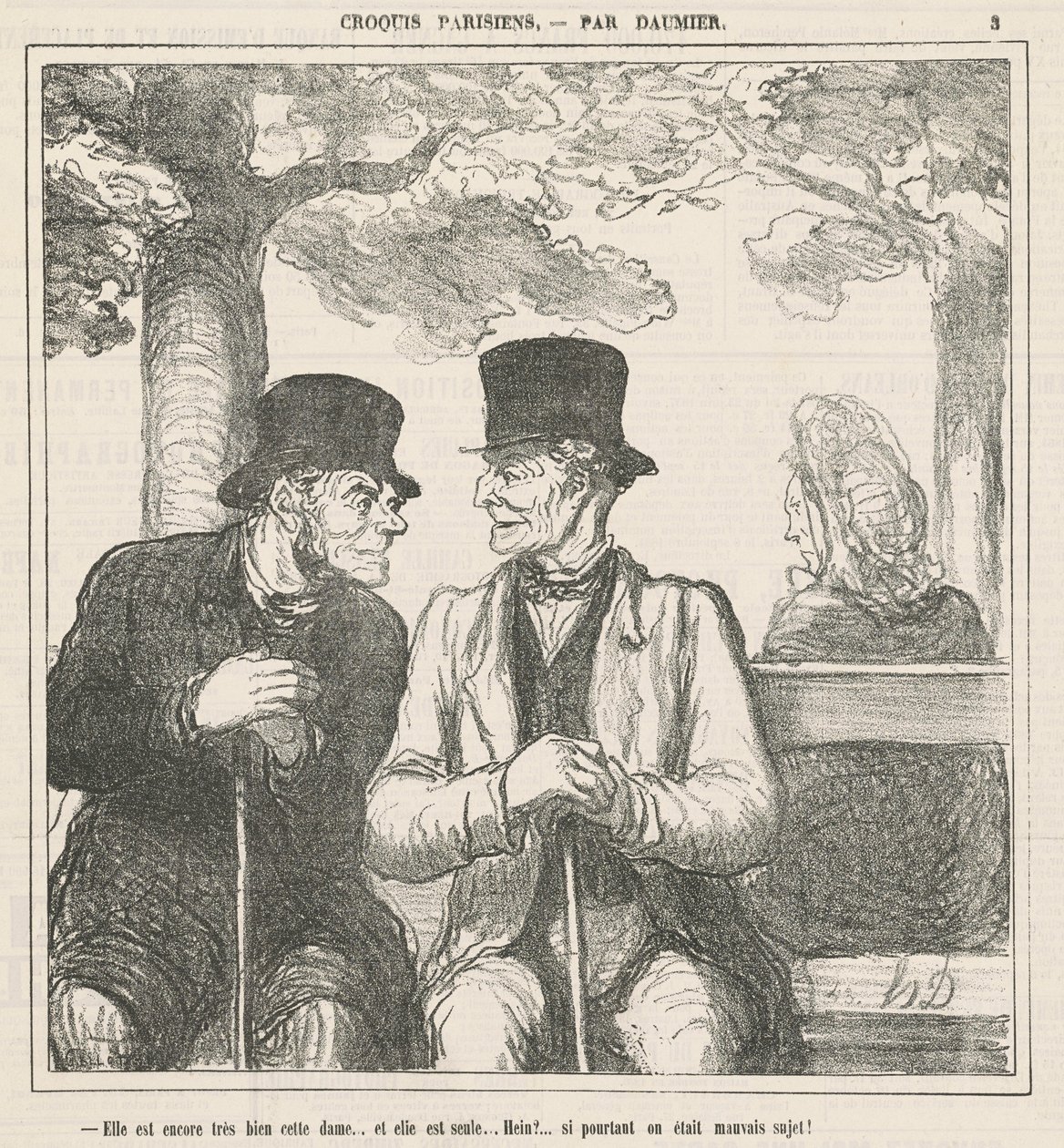 Sie ist noch sehr gut, diese Dame ... von Honoré Daumier