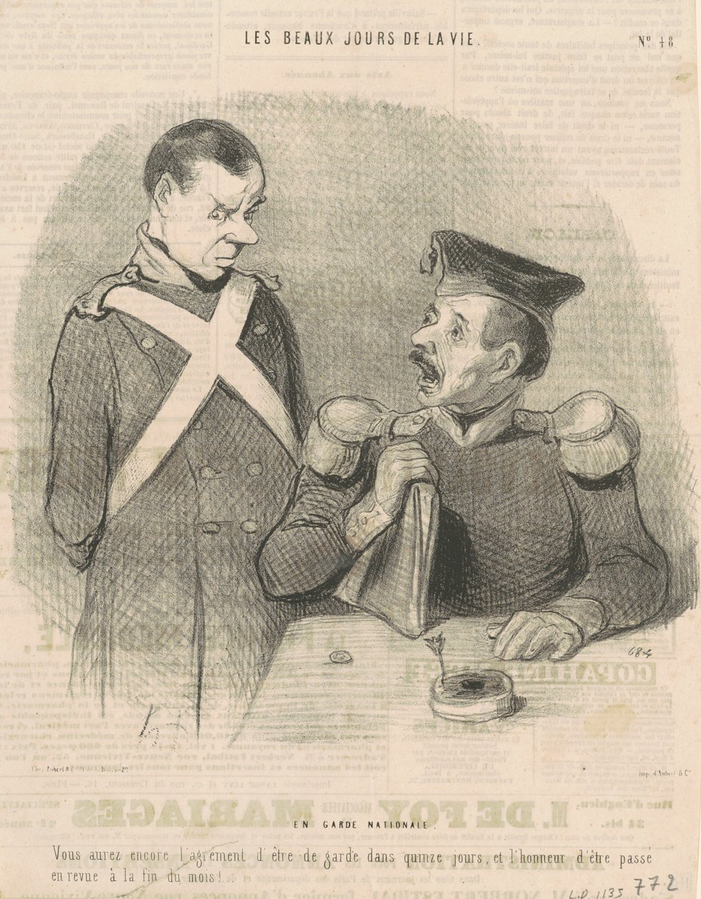In der Nationalgarde von Honoré Daumier