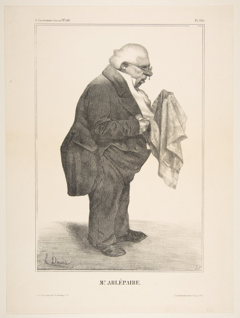 Harlé Père, veröffentlicht in La Caricature Nr. 136, 5. Juni 1833 von Honoré Daumier