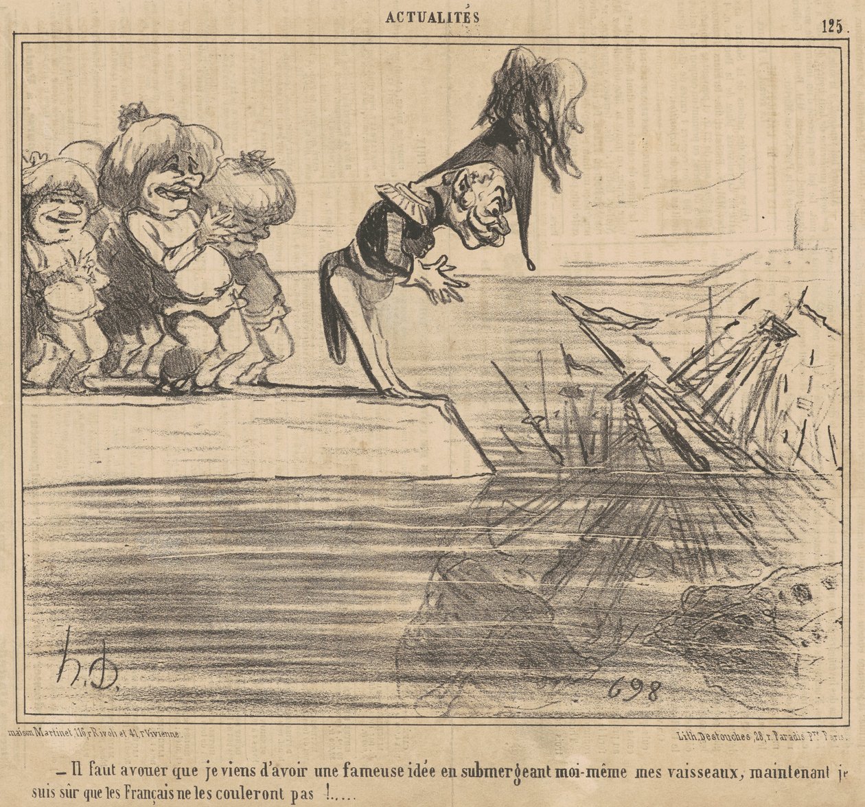 Man muss zugeben, dass ich gerade eine ... von Honoré Daumier