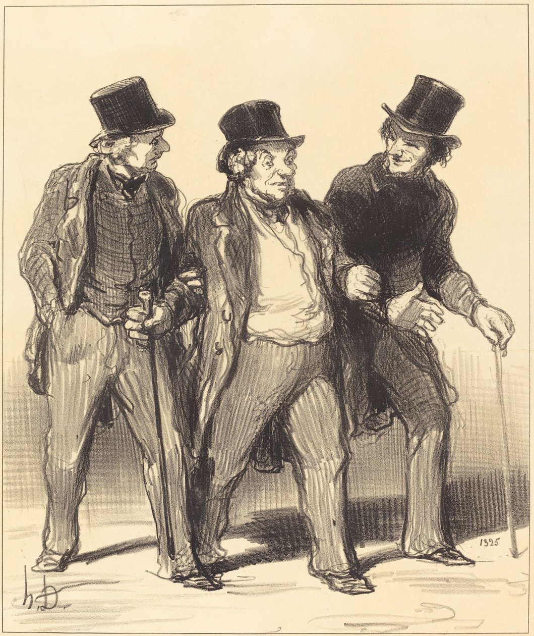 Es scheint mir, dass ich ... einen ... Hund ... ohne Maulkorb sehe! ... von Honoré Daumier
