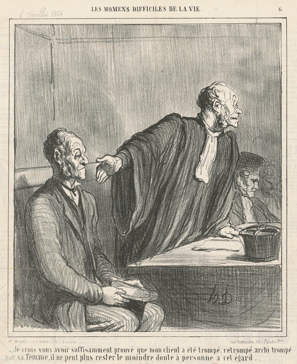 Ich glaube, ich habe Ihnen bewiesen, dass mein Mandant ... von Honoré Daumier
