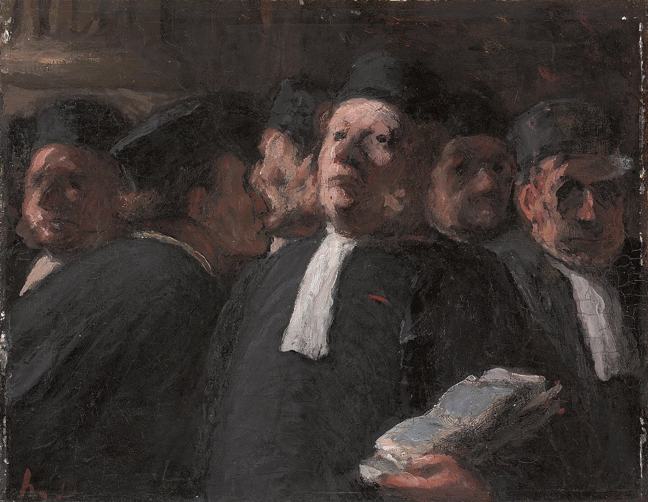 La Salle des Pas-perdus im Justizpalast von Honoré Daumier