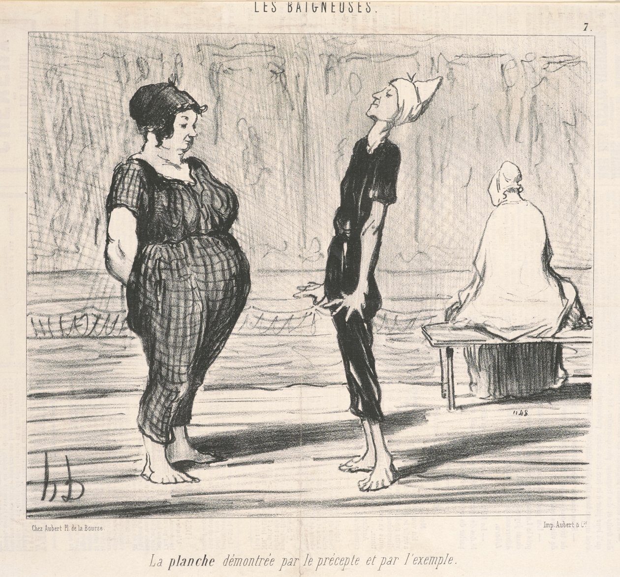 Das Brett, demonstriert durch das Prinzip ... von Honoré Daumier