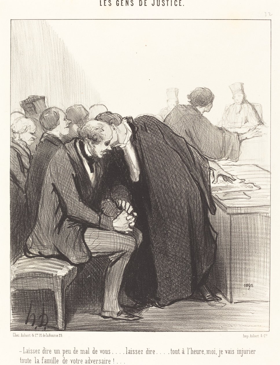 Lassen Sie ein wenig Schlechtes über sich sagen... von Honoré Daumier