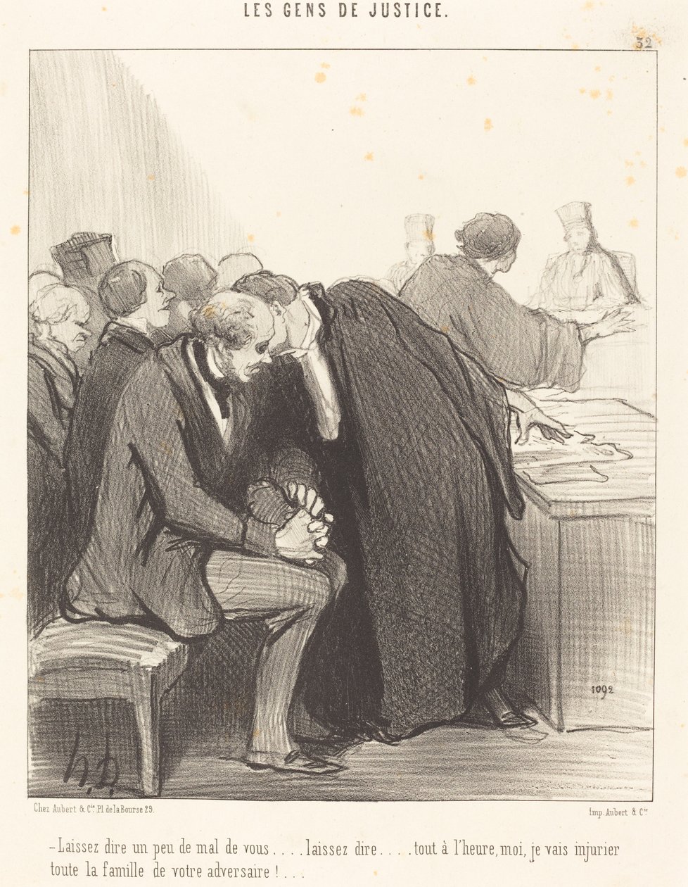 Lassen Sie ein wenig Schlechtes über sich sagen... von Honoré Daumier