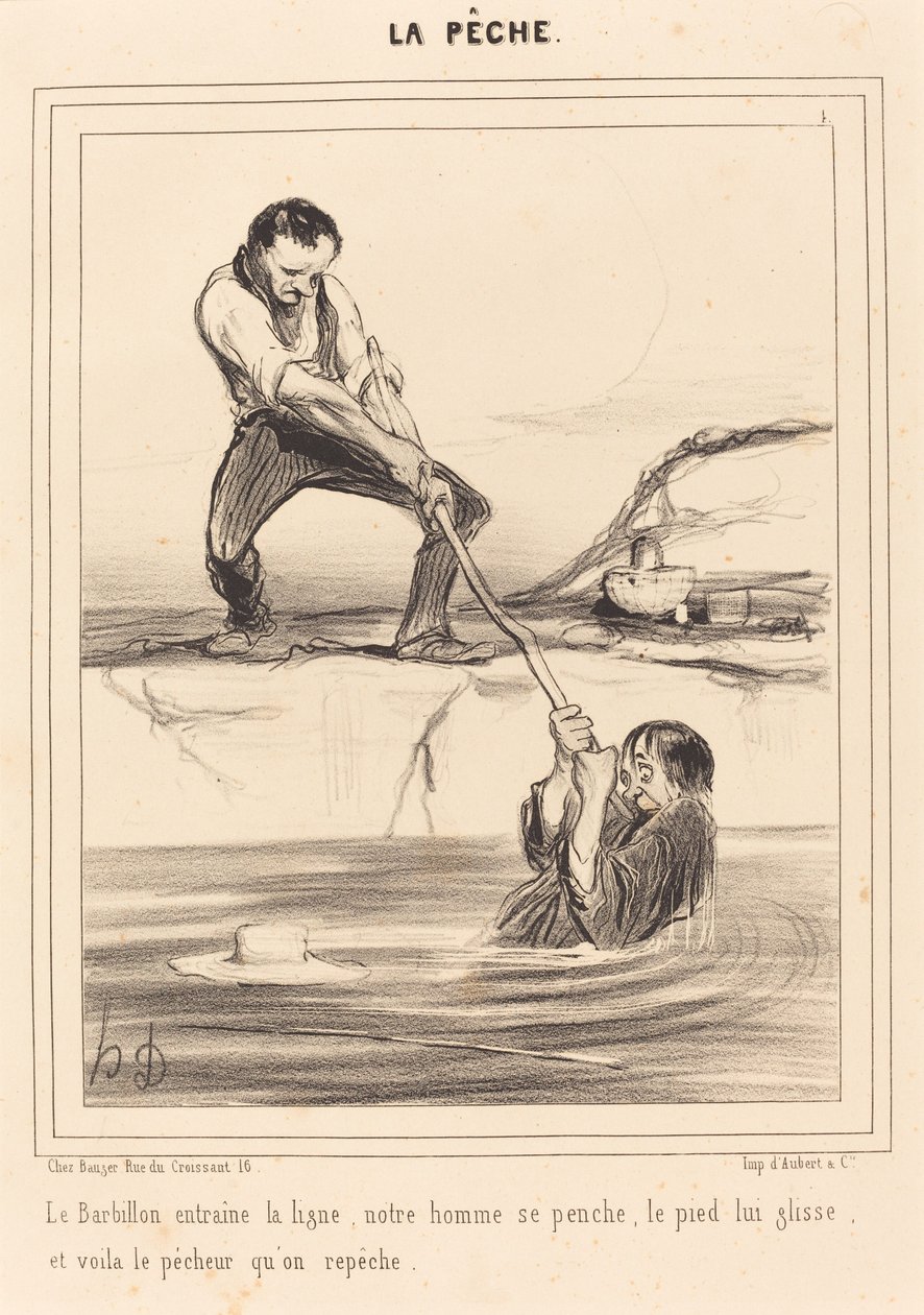 Der Barbillon zieht... von Honoré Daumier