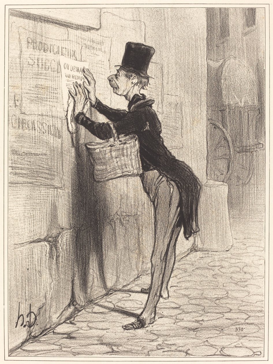 Der Platzanweiser von Honoré Daumier