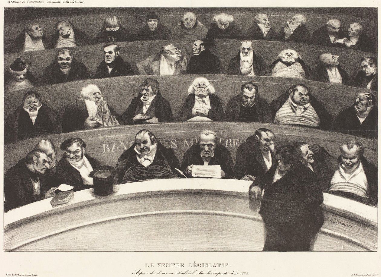 Der gesetzgeberische Bauch von Honoré Daumier