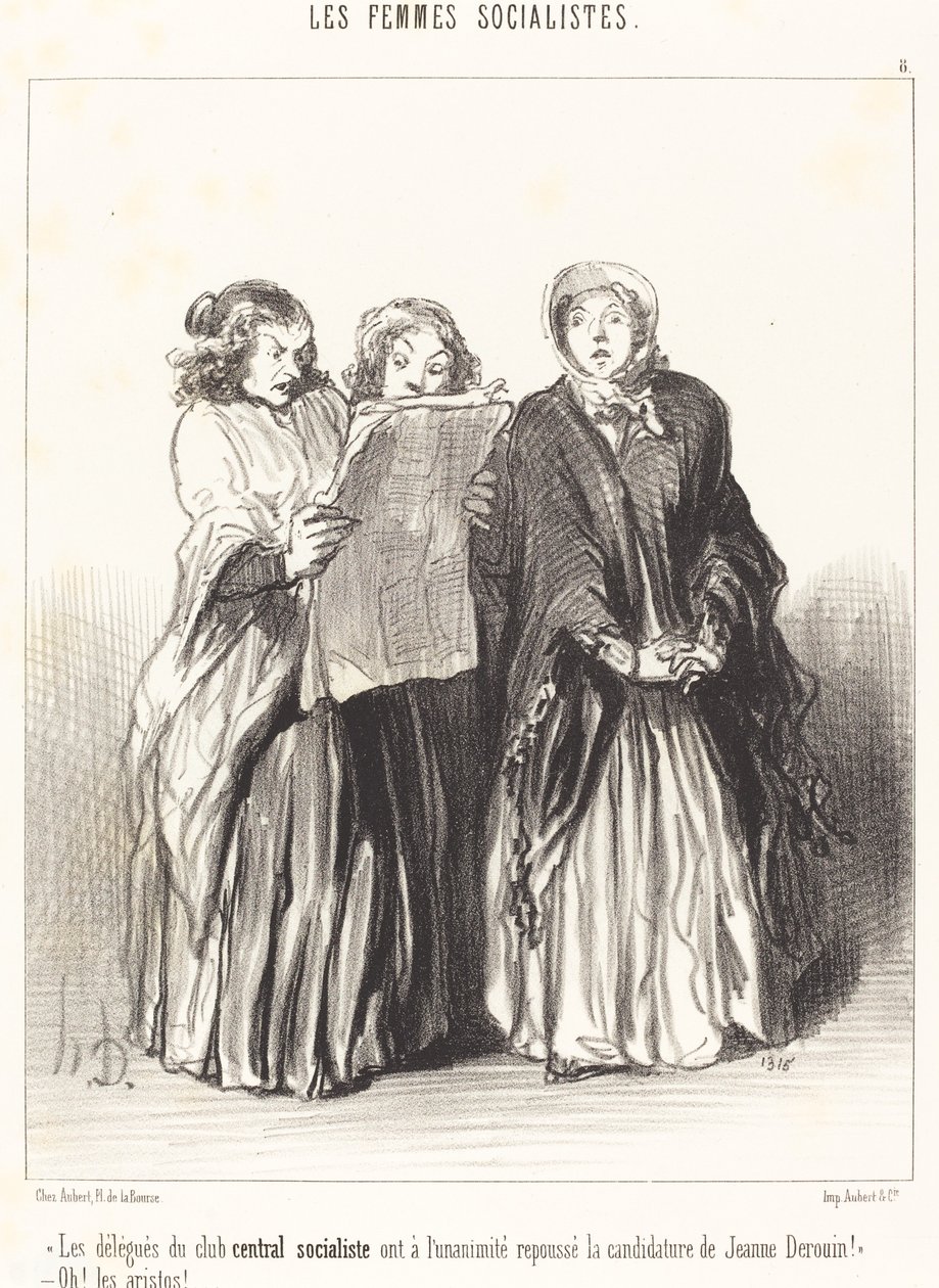 Die Delegierten des zentralen sozialistischen Klubs haben abgelehnt... von Honoré Daumier
