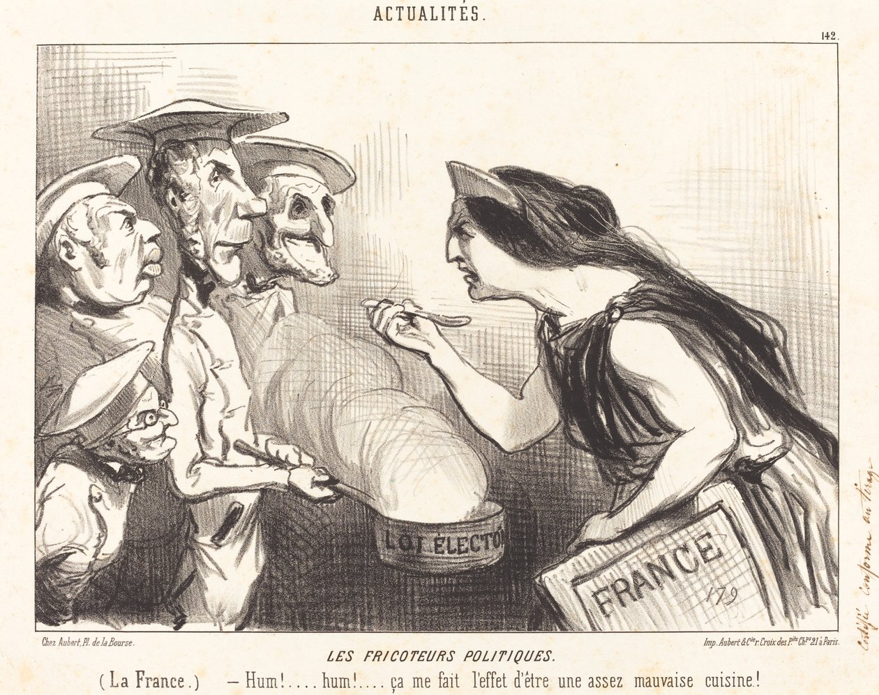 Die politischen Frikoteure von Honoré Daumier