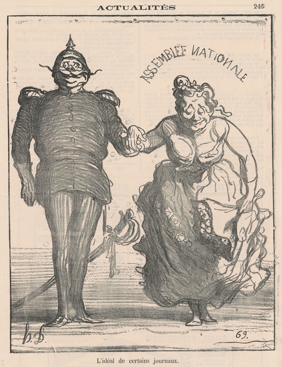 Das Ideal einiger Zeitungen von Honoré Daumier
