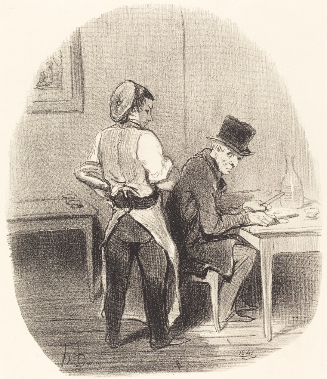 Aber, mein Herr, ich versichere Ihnen, es ist... Kalbfleisch!... von Honoré Daumier