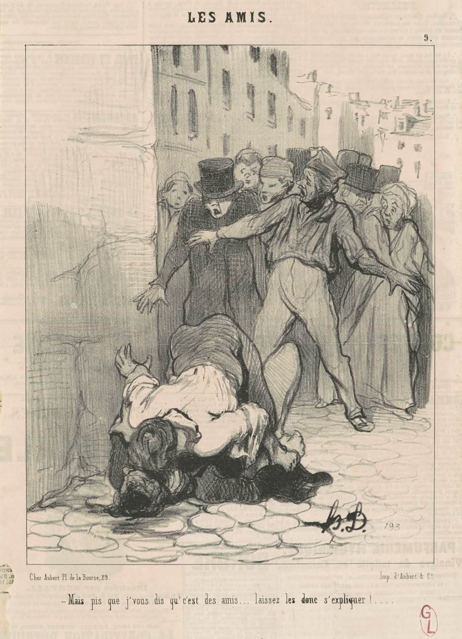 Aber ich sage Ihnen, das sind Freunde ... von Honoré Daumier