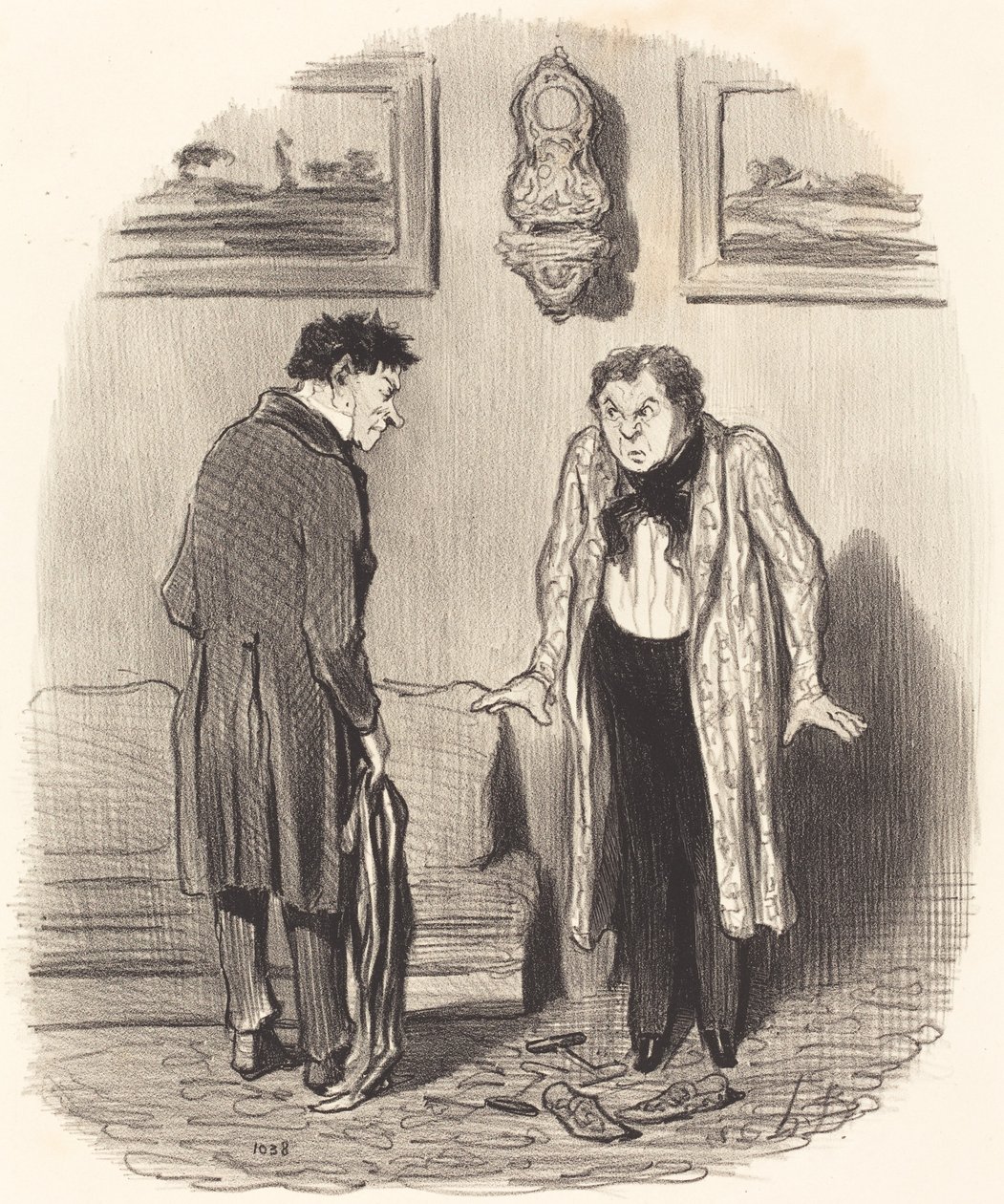 Aber wenn ich Ihnen sage, dass ich meine Füße nicht bewegen kann... von Honoré Daumier