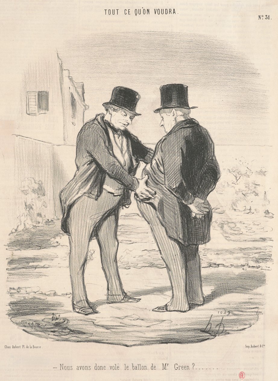 Haben wir also den Ballon von Mr. Green gestohlen? von Honoré Daumier