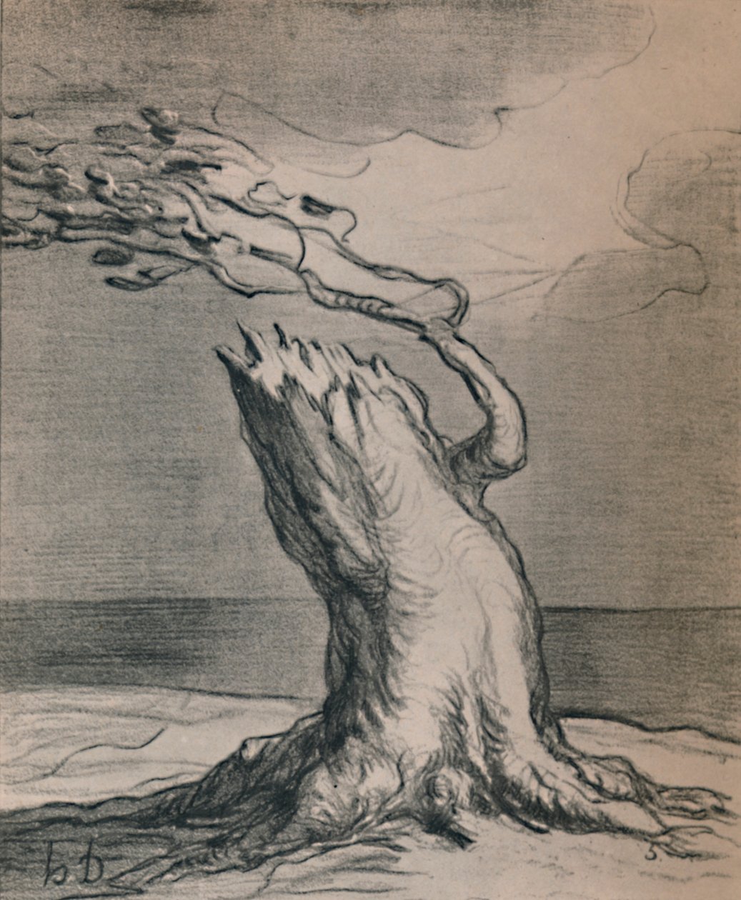 Armes Frankreich! Der Stamm ist zerstört, 1871, 1946 von Honoré Daumier