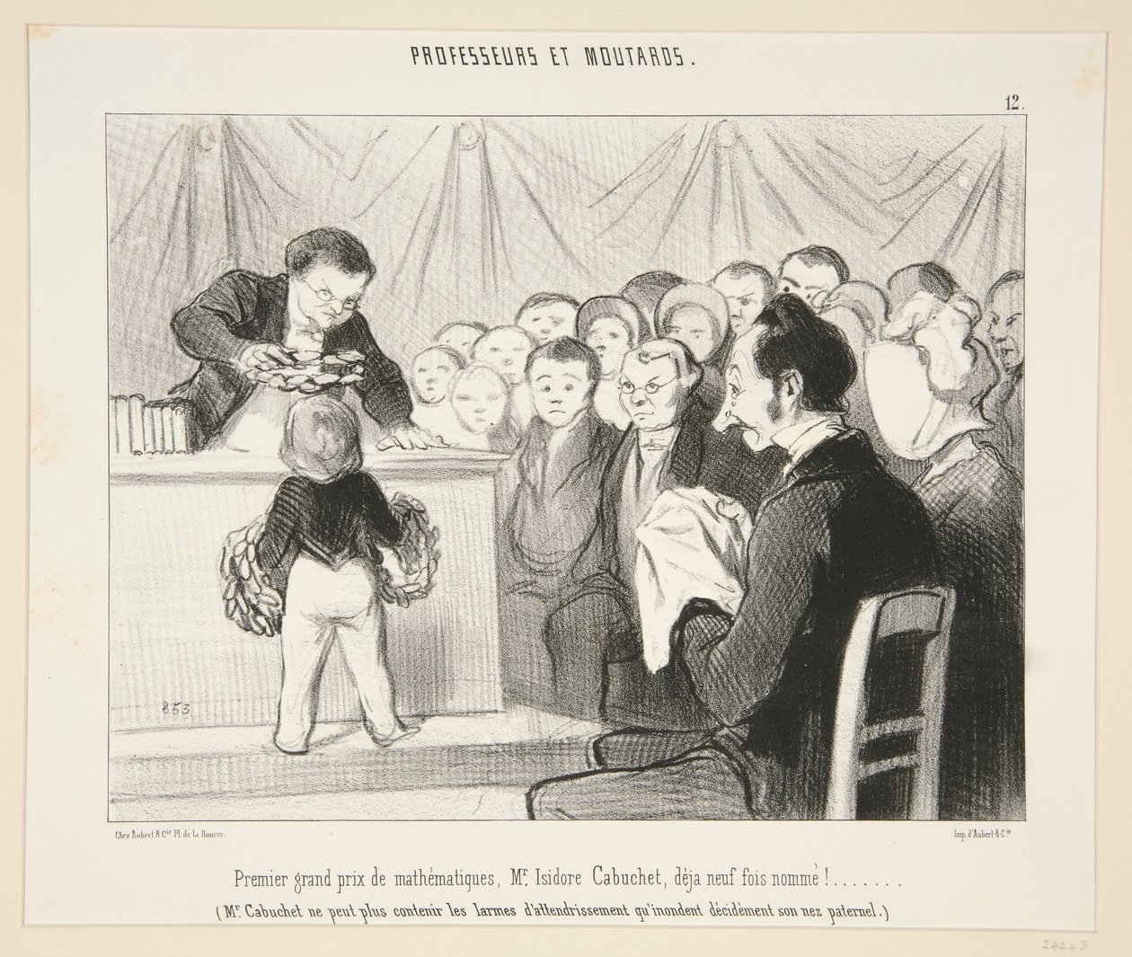 Erster großer Preis der Mathematik, Herr Isidore Cabuchet?. #12 der Professoren und Kinder von Honoré Daumier