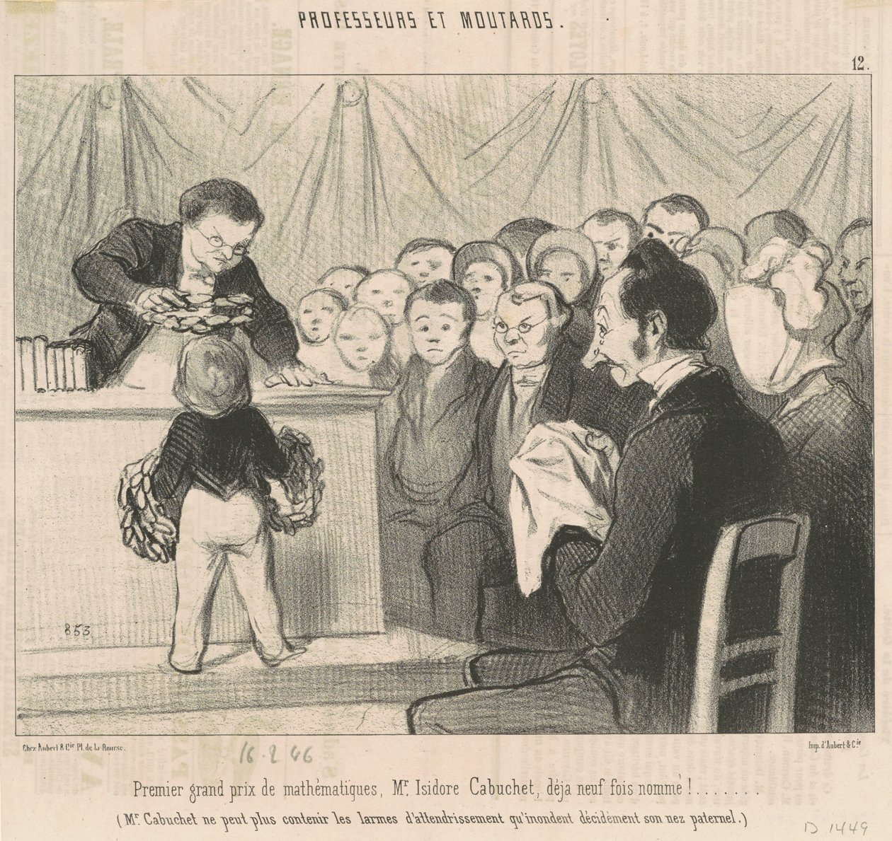 Erster großer Preis für Mathematik, M. Cabuchet von Honoré Daumier