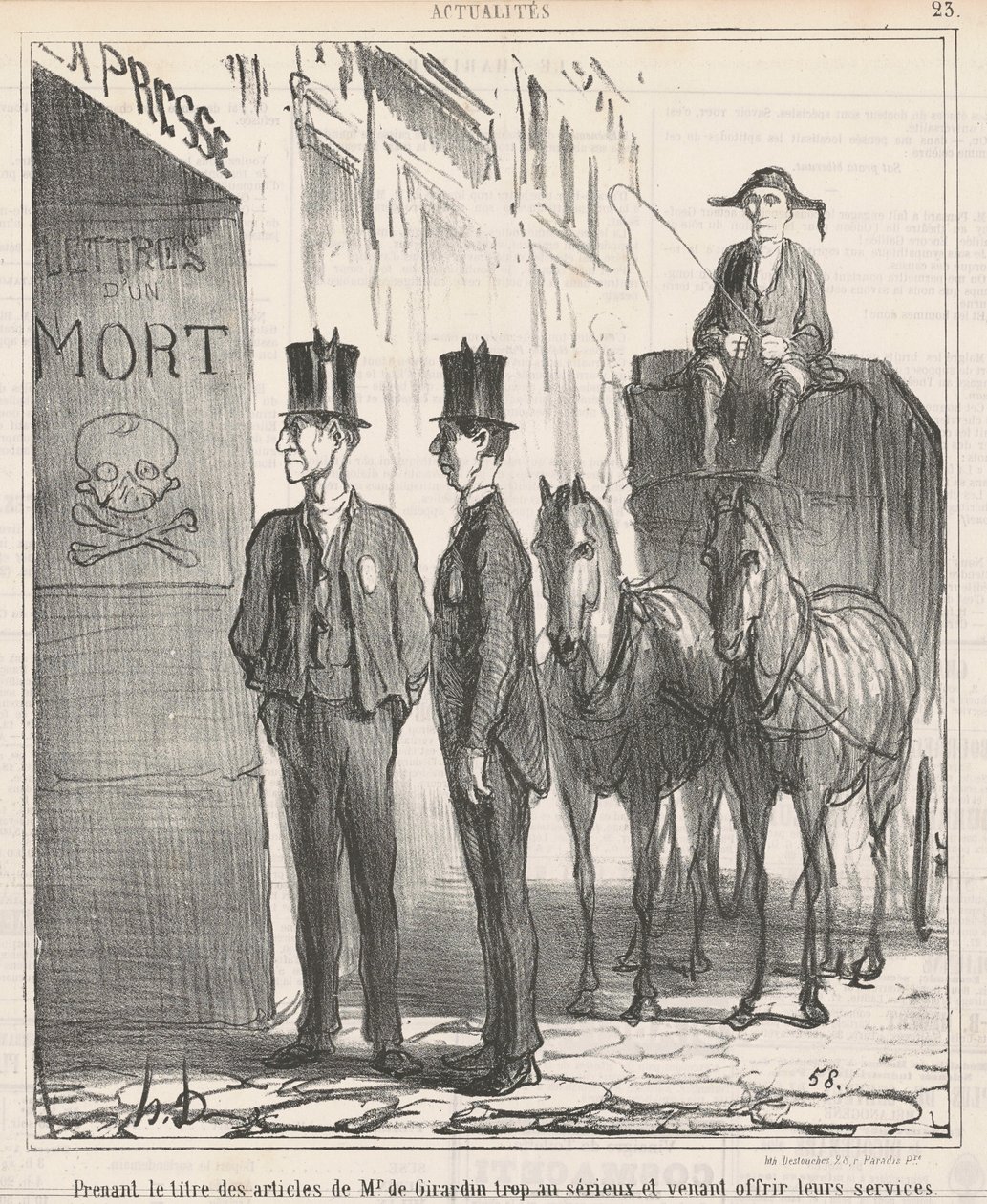 Den Titel ... von Herrn de Girardin zu ernst nehmen ... von Honoré Daumier