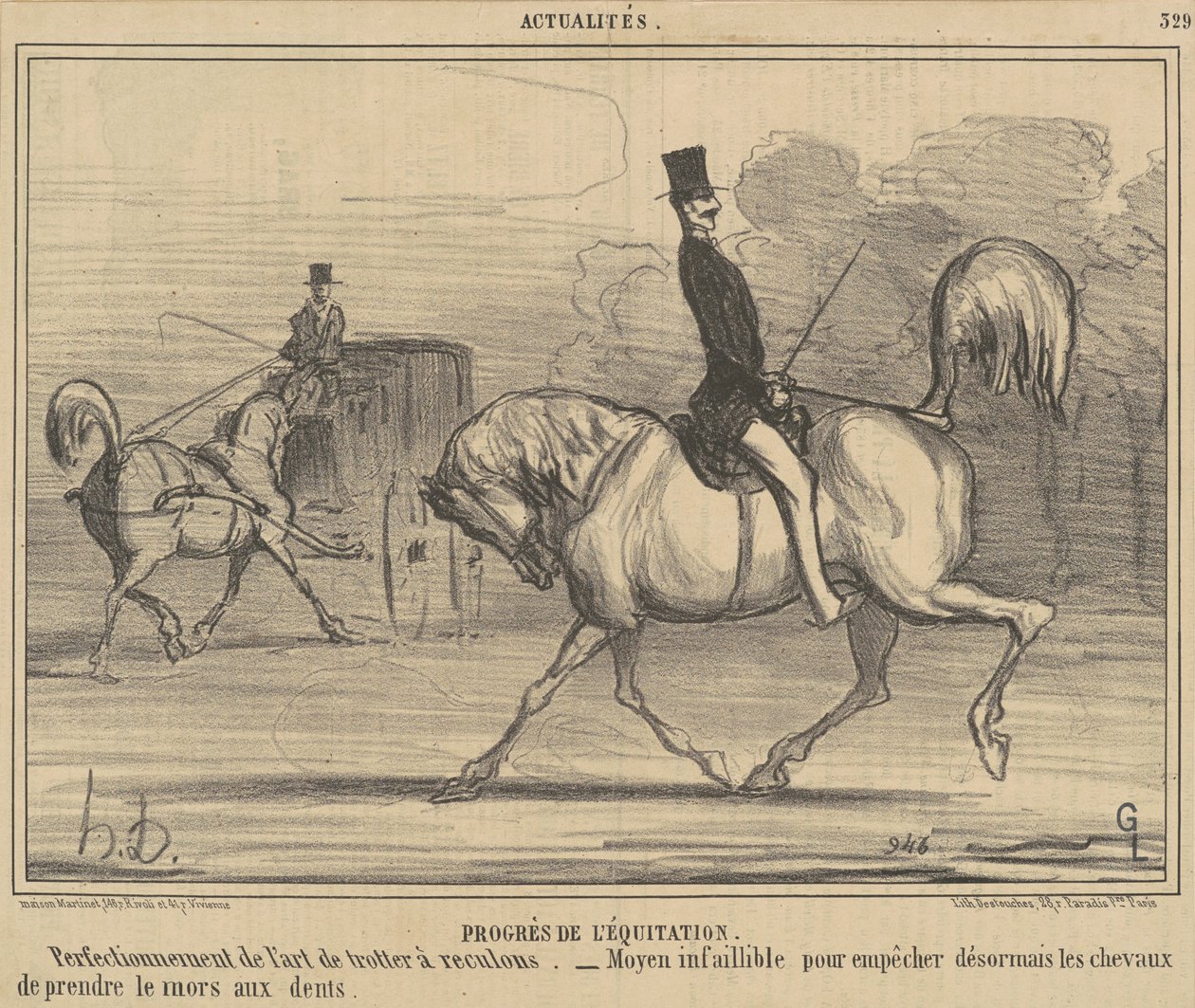 Fortschritte im Reiten von Honoré Daumier