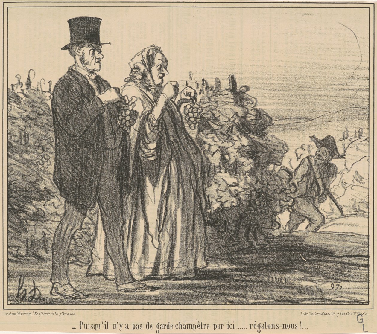 Da es keinen Feldhüter gibt ... von Honoré Daumier