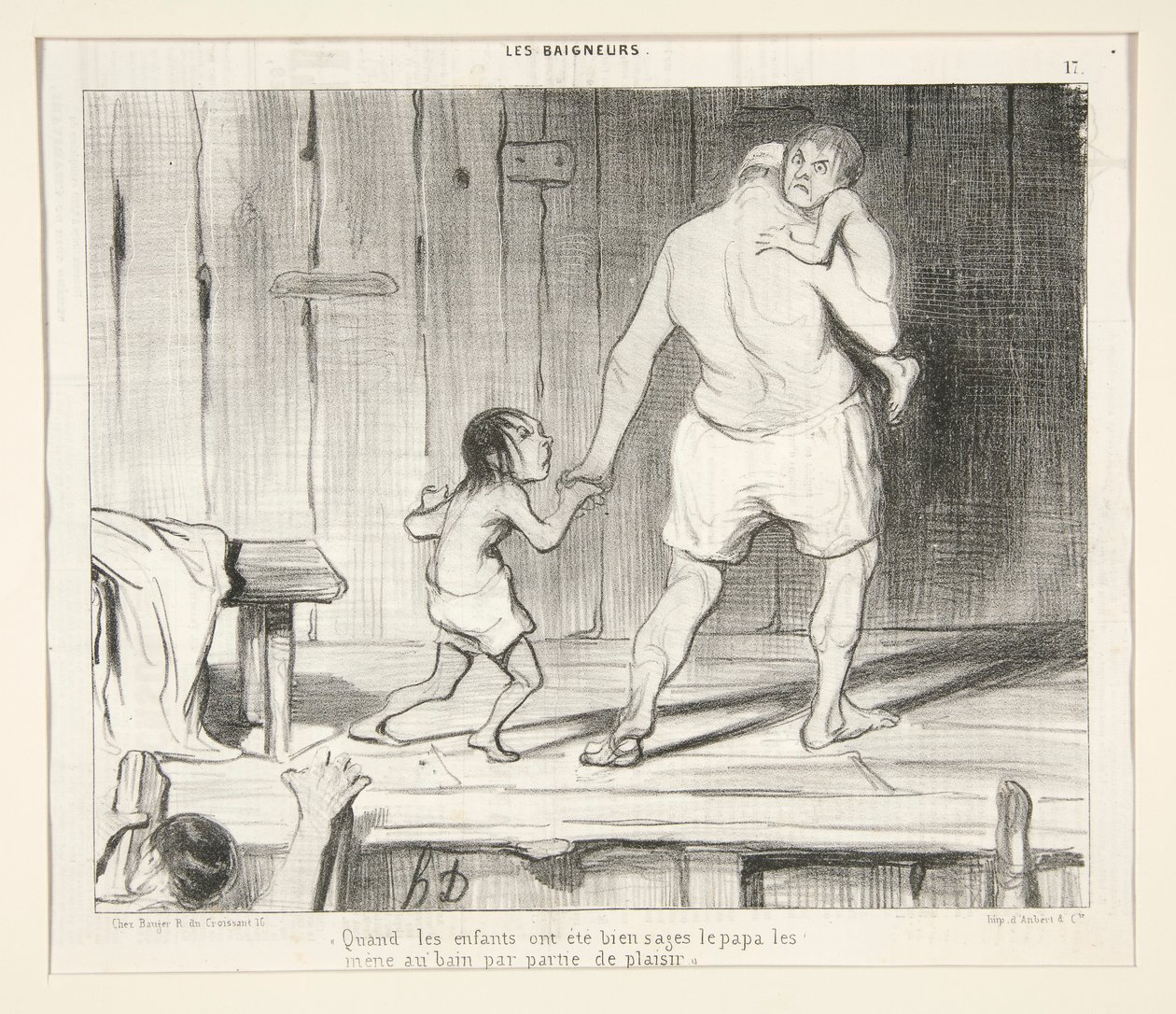 Wenn die Kinder brav waren von Honoré Daumier