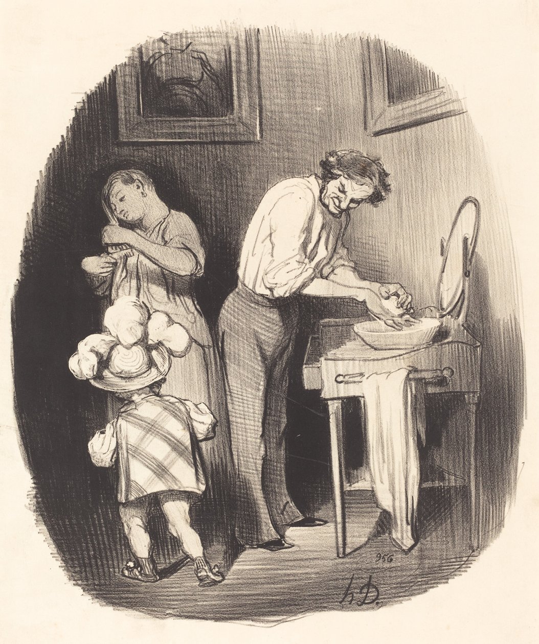 Wie nett er so ist, Dodore... von Honoré Daumier