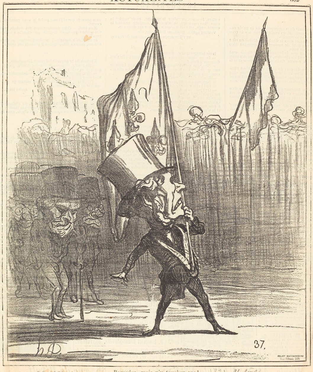 Schauen, aber nicht anfassen! von Honoré Daumier