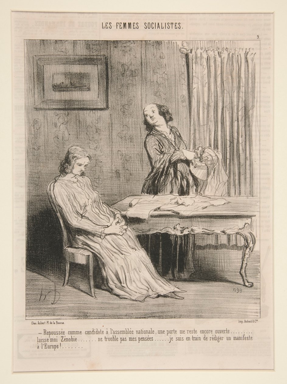Zurückgewiesen als Kandidatin von Honoré Daumier