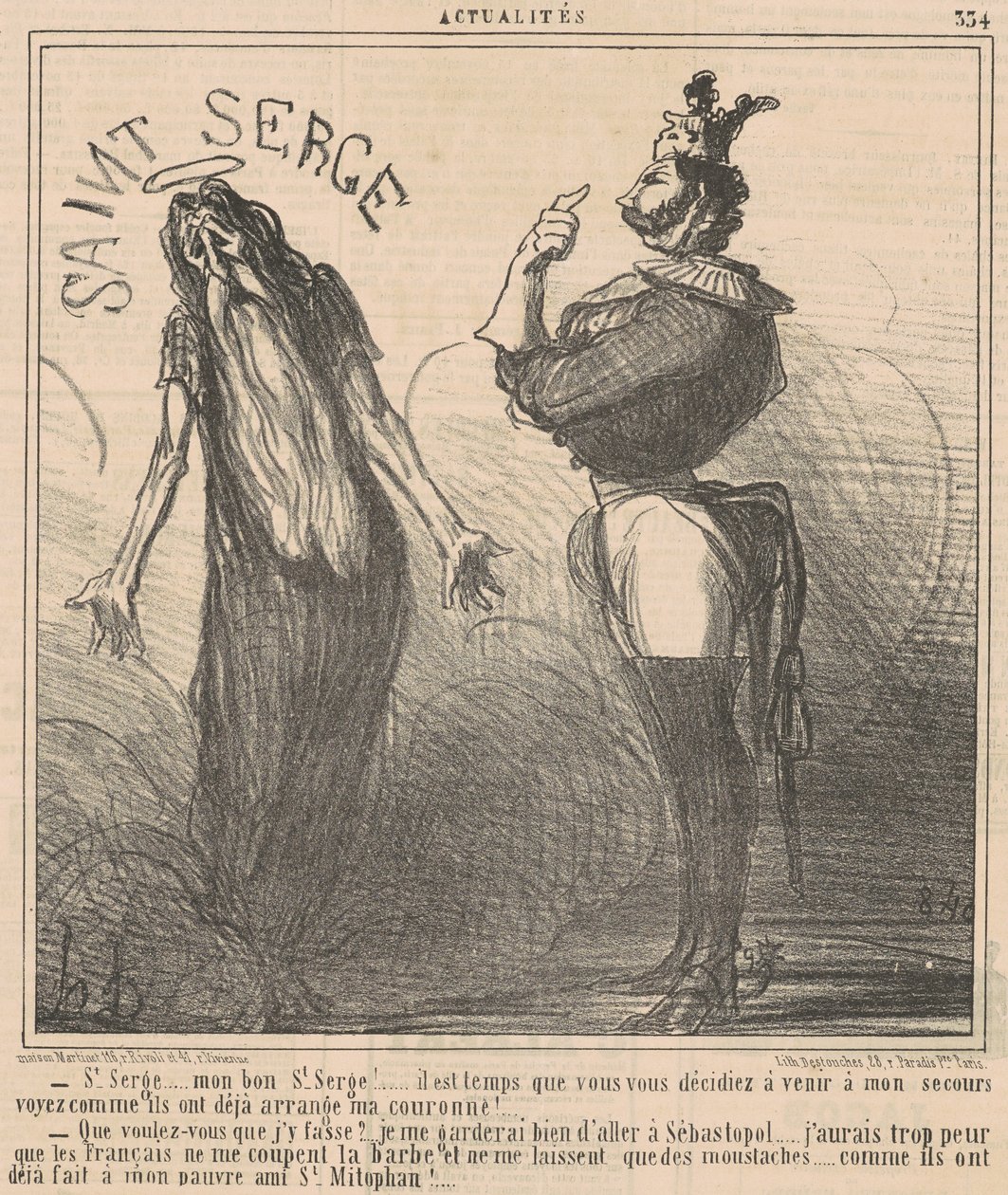 Sankt Serge ... Mein guter Sankt Serge! von Honoré Daumier