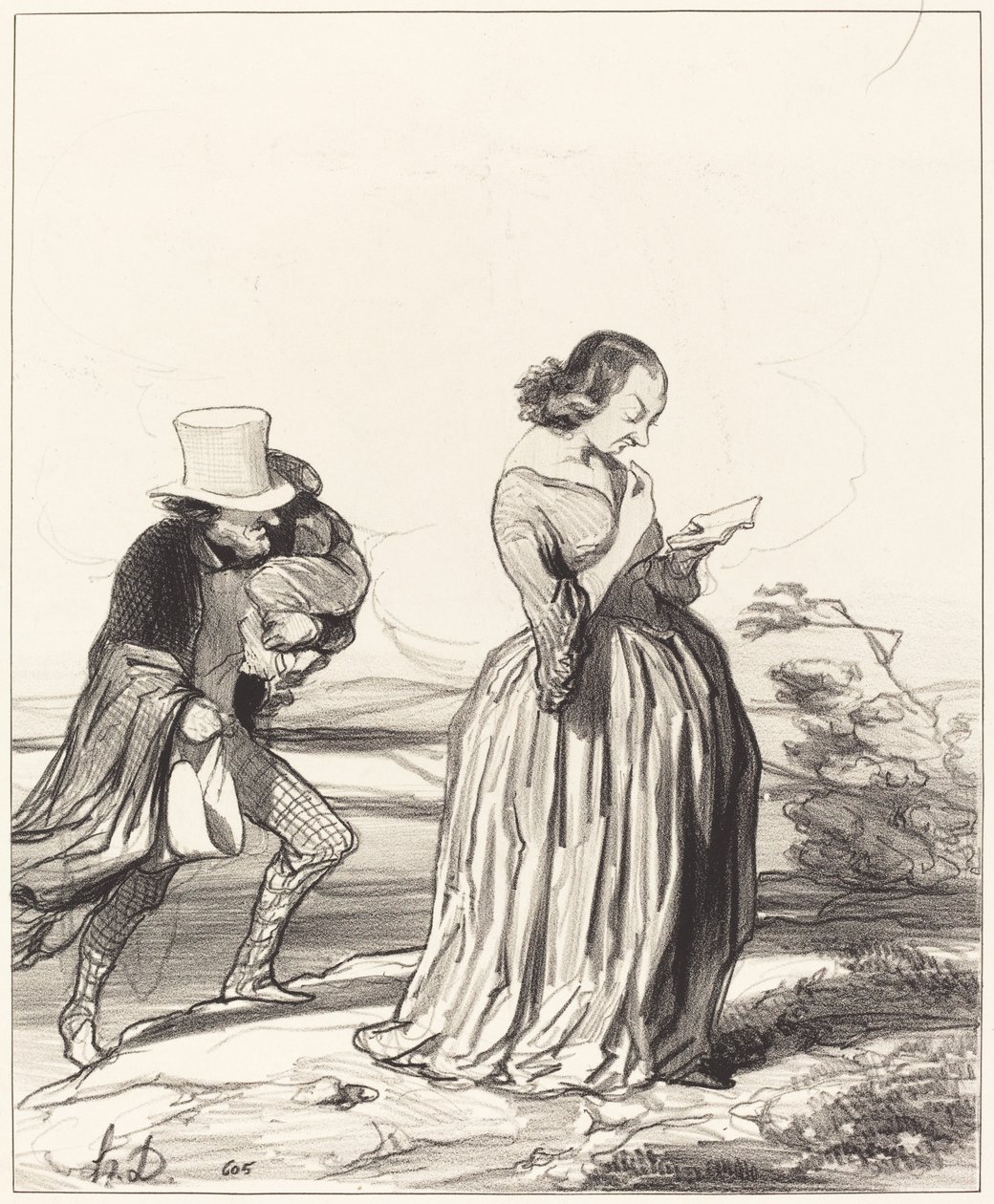Saperlotte!... wie ich möchte... dass meine Frau fertig ist... von Honoré Daumier