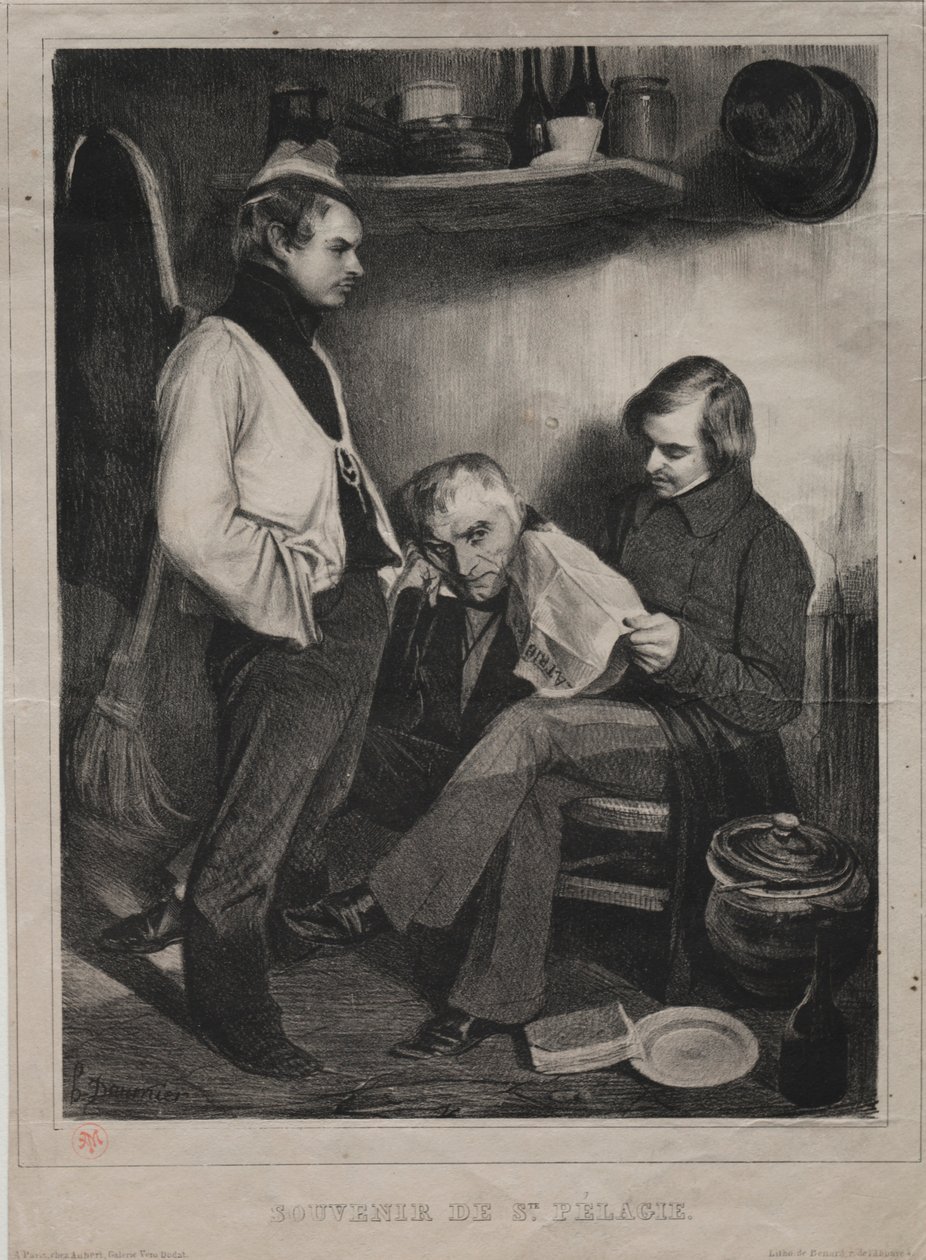 Souvenir des Gefängnisses von Ste. Pélagie von Honoré Daumier