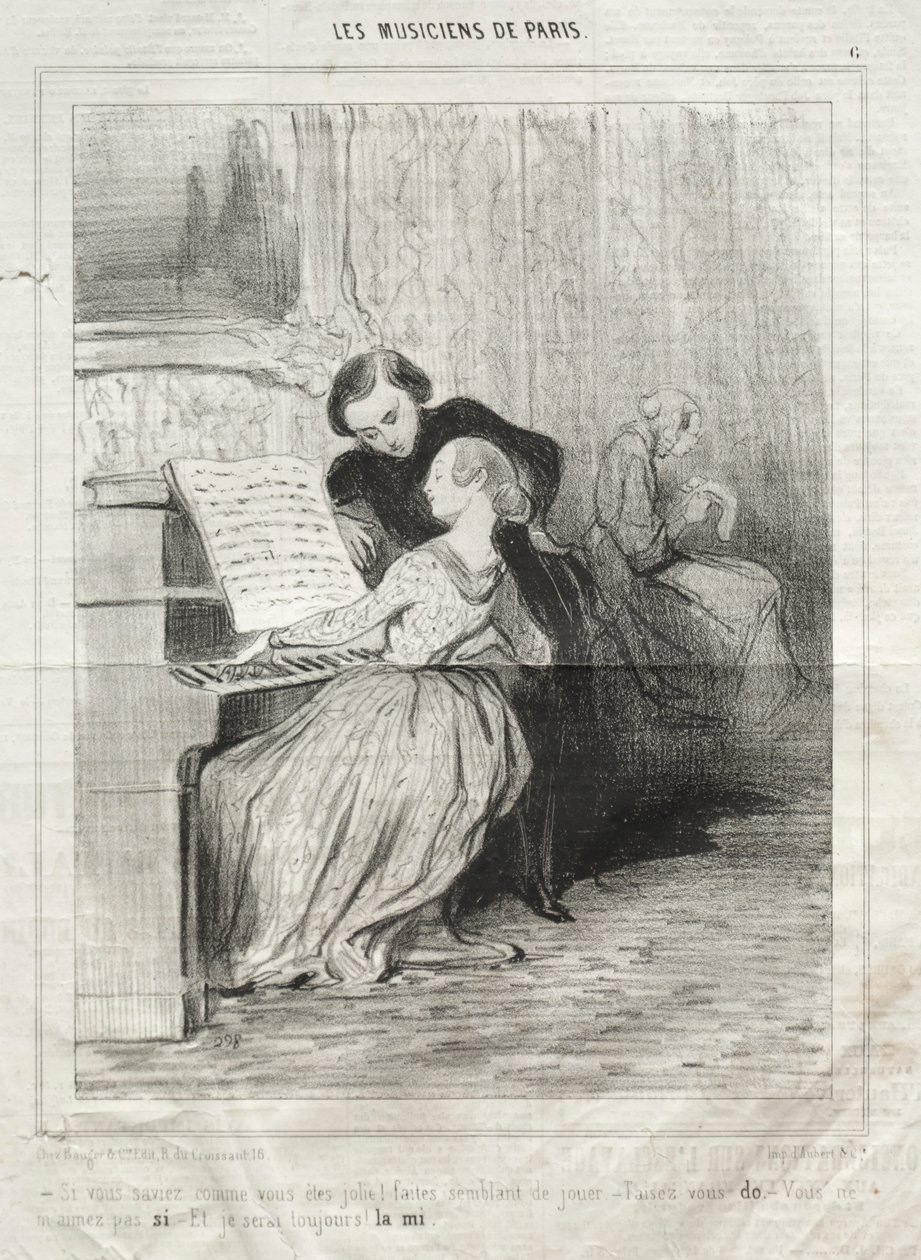 Die Musiker von Paris, Platte 6: Wenn du wüsstest, wie hübsch du bist! von Honoré Daumier