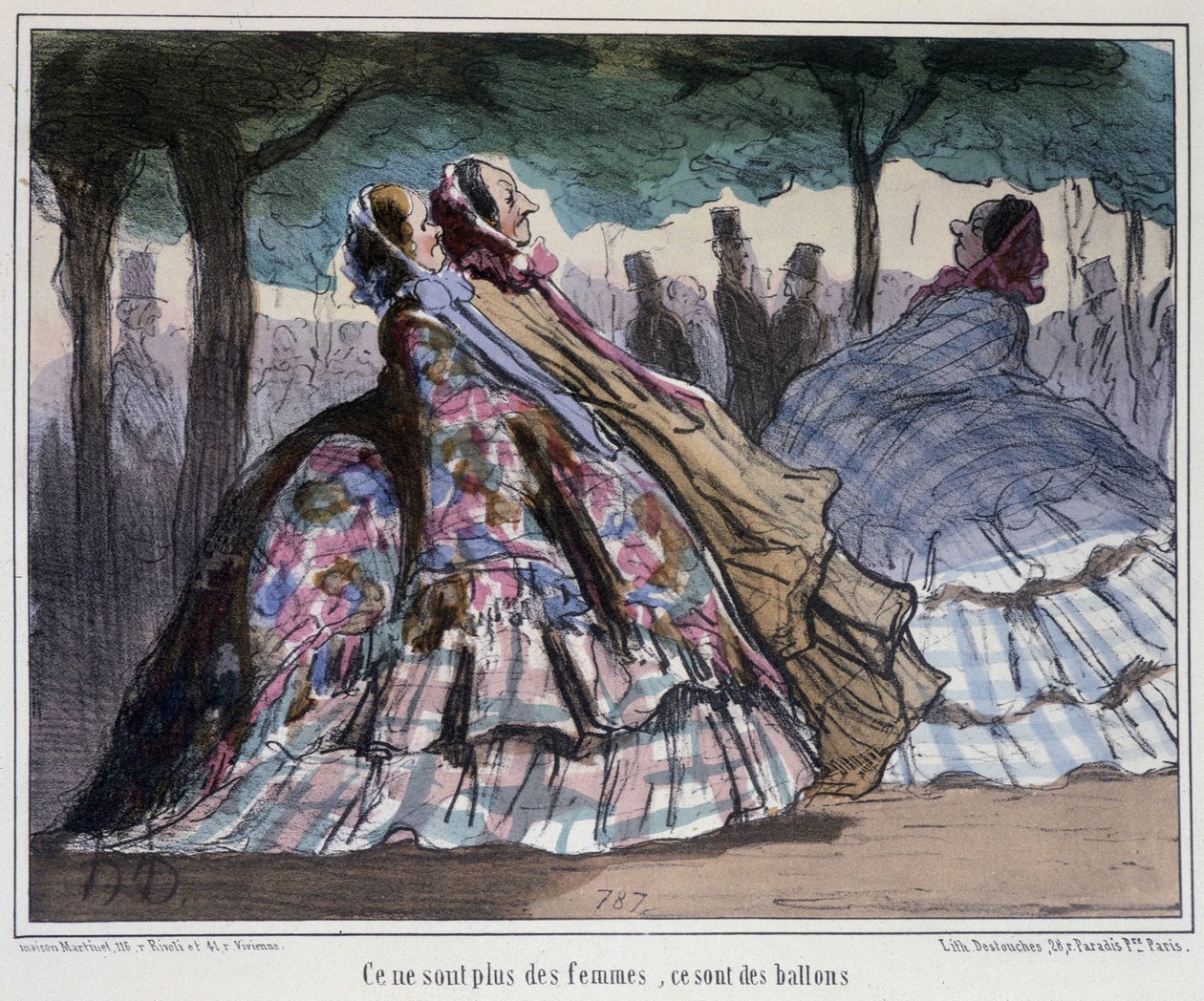 Das sind keine Frauen, das sind Ballons - von Daumier von Honoré Daumier