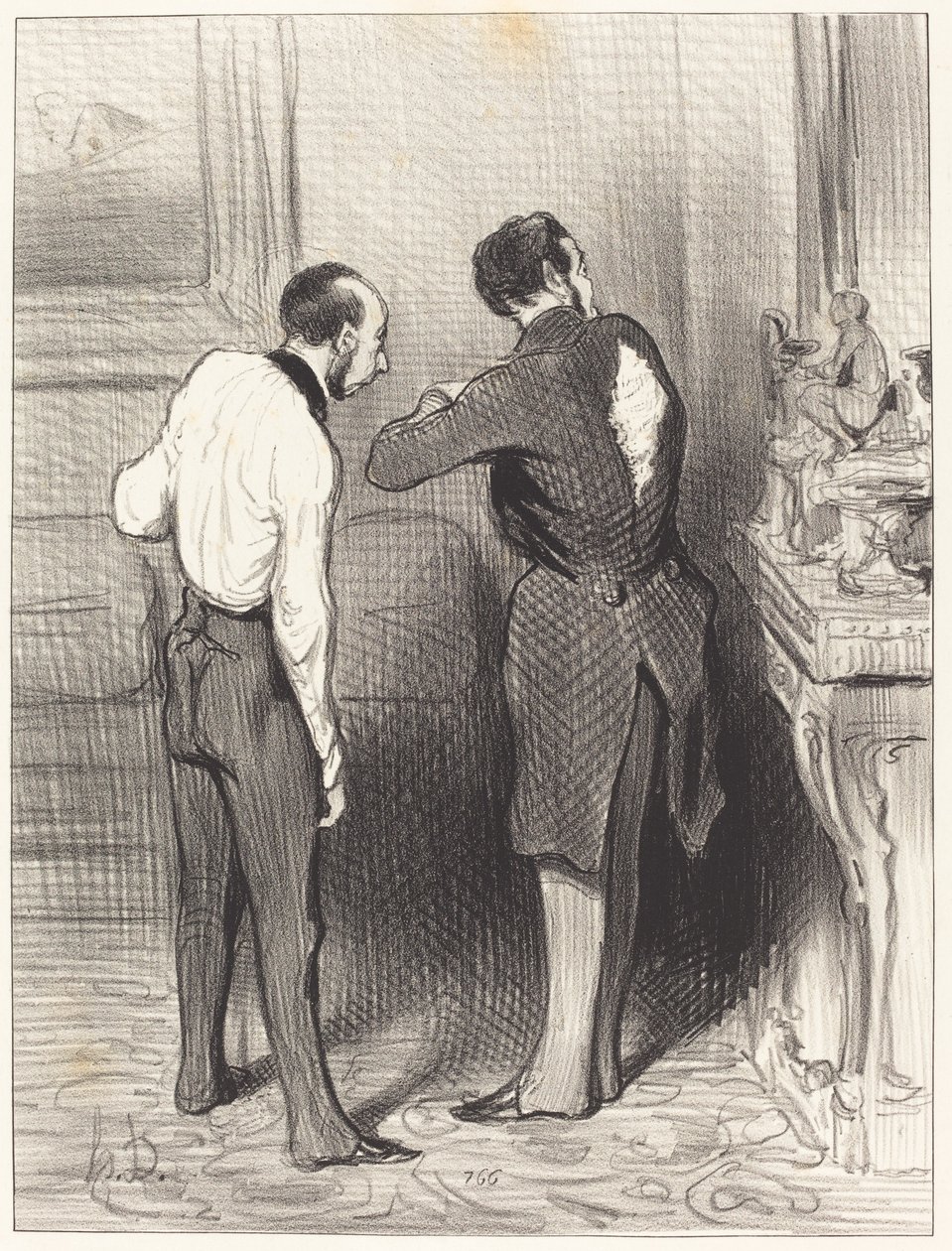 Dein Kleid passt mir, ich leihe es mir... von Honoré Daumier