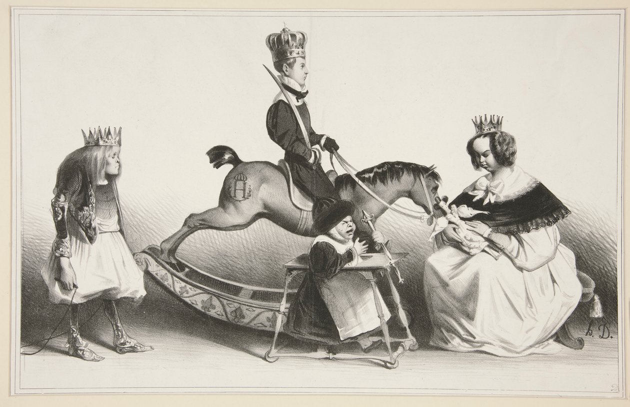 Tres hauts et très puissans moutards et moutardes legitimes von Honoré Daumier