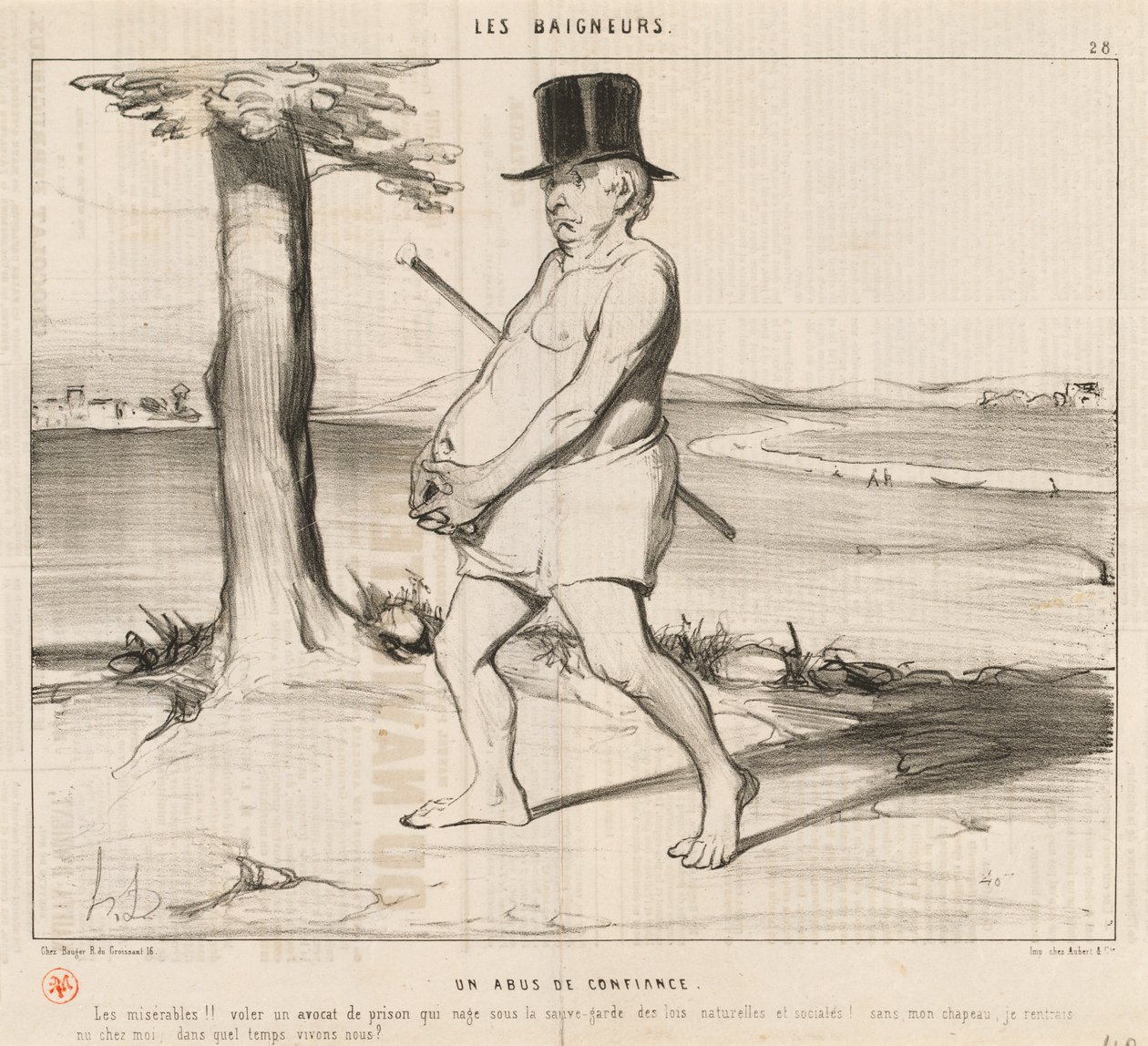 Ein Vertrauensmissbrauch von Honoré Daumier