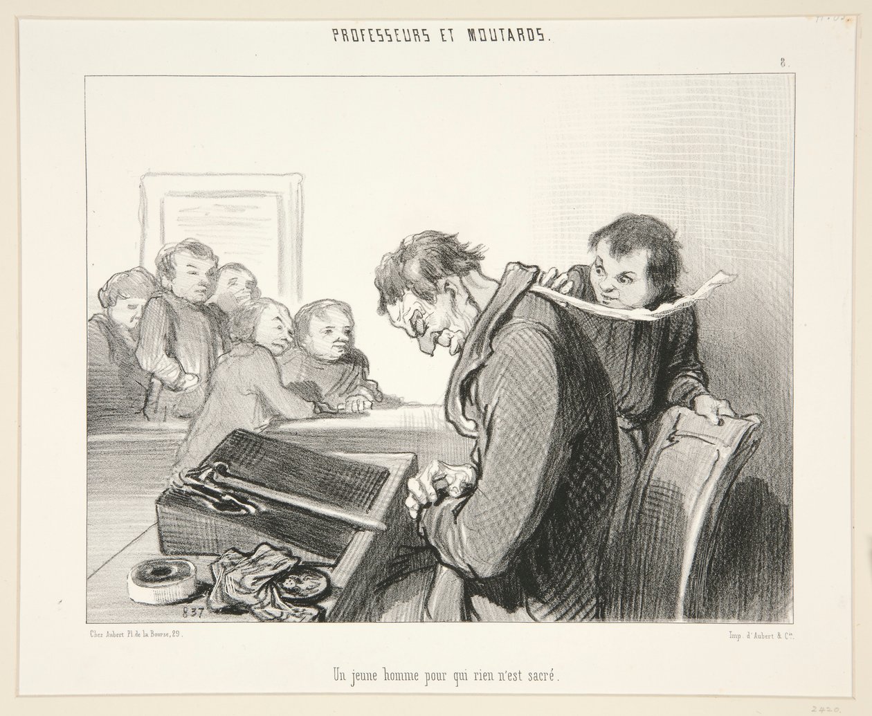 Ein junger Mann, für den nichts von Honoré Daumier