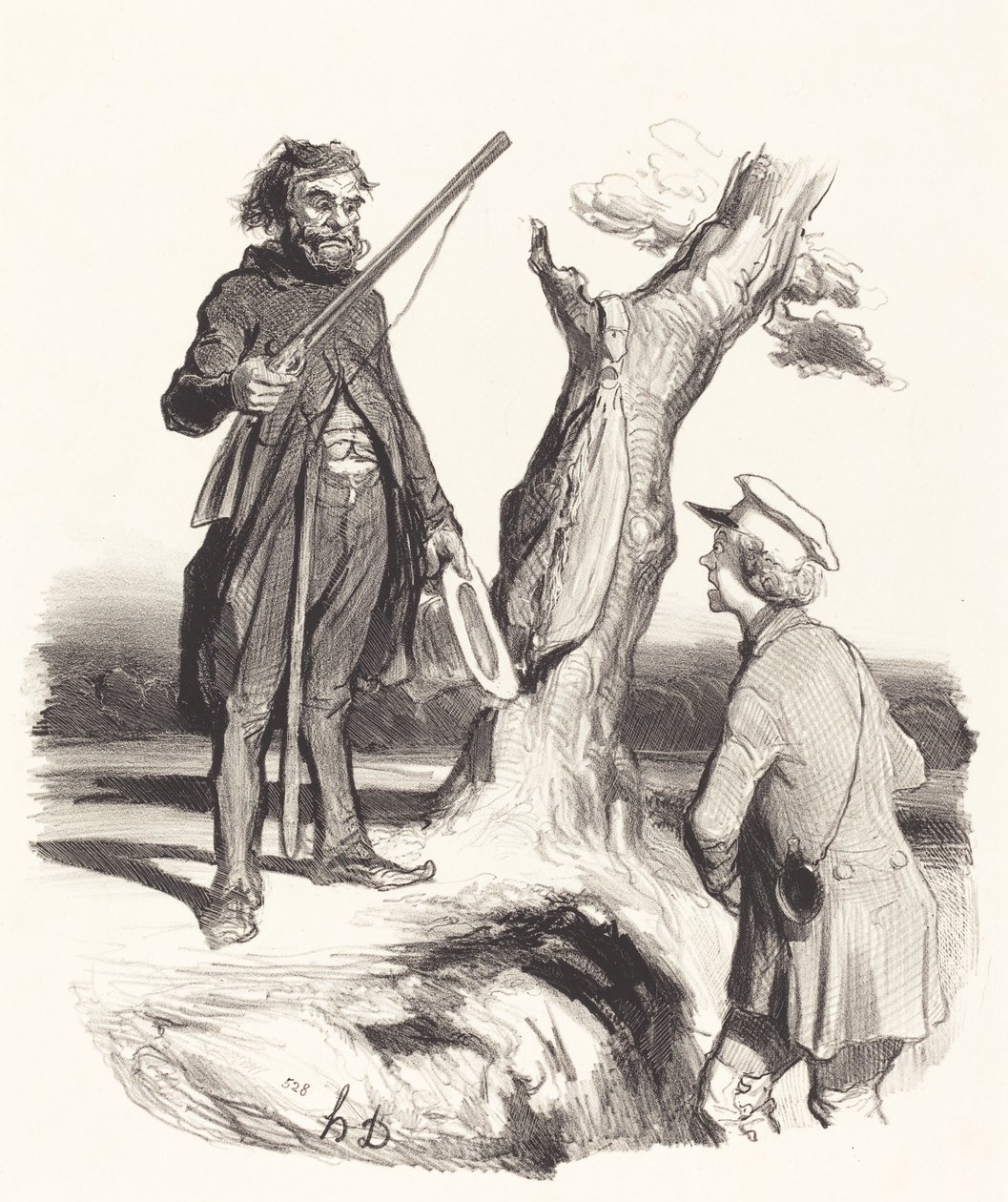 Ein armer Familienvater, der... von Honoré Daumier
